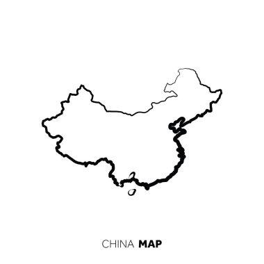 Modern ulusal harita vektör illüstrasyonu