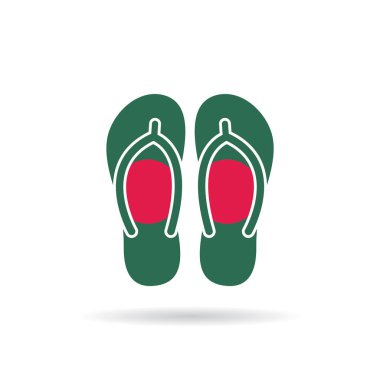 Sembol ve haritalı ülke bayrağı tasviri 