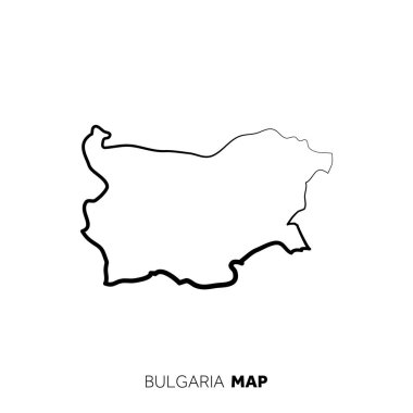 Modern ulusal harita vektör illüstrasyonu