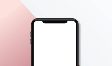 izole beyaz zemin üzerine siyah smartphone