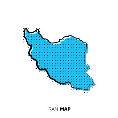 Modern ulusal harita vektör illüstrasyonu