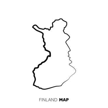 Modern ulusal harita vektör illüstrasyonu