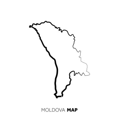 Modern ulusal harita vektör illüstrasyonu