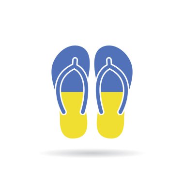 dijital illüstrasyon, ulusal bayrak ile parmak arası terlikler