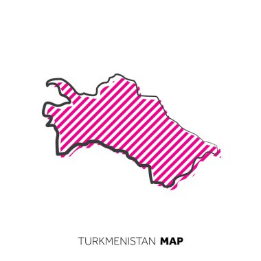 Sembol ve haritalı ülke bayrağı tasviri 