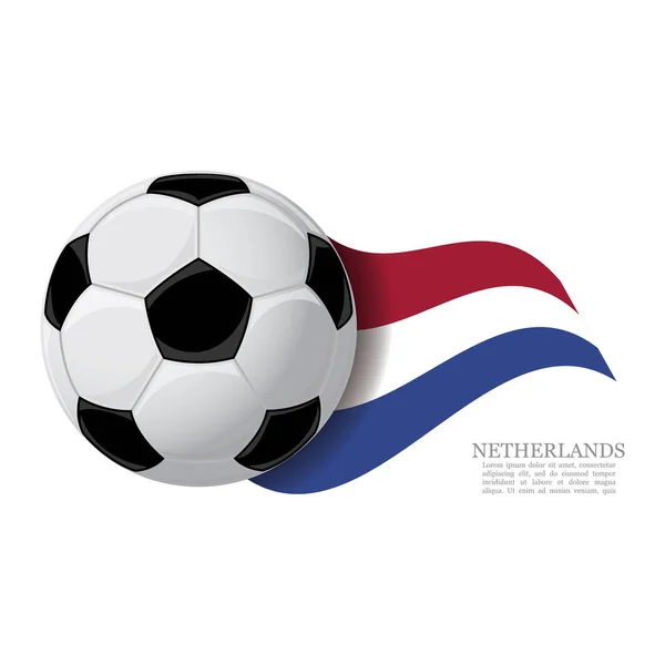 Digitale Illustratie Voetbal Bal Met Nationale Vlag — Stockvector