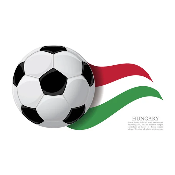 Illustrazione Digitale Pallone Calcio Con Bandiera Nazionale — Vettoriale Stock