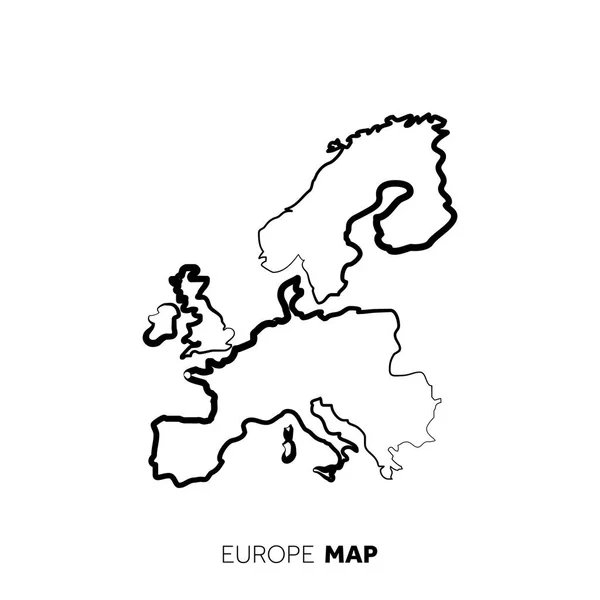 Nowoczesna Mapa Narodowa Wektor Ilustracji — Wektor stockowy