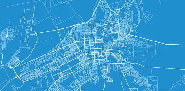 Urban vector city map of Al Ain, United Arab Emirates — Stock Vector