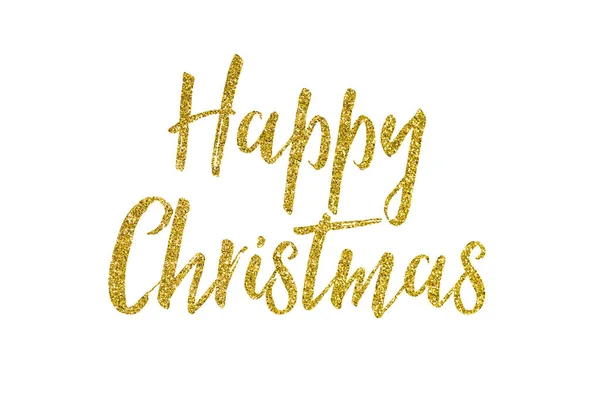 Weihnachten Gold Glitter Schriftzug Nachricht — Stockfoto