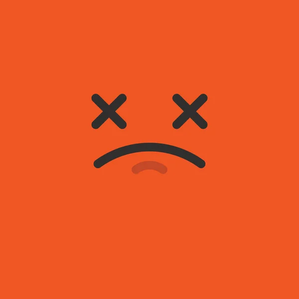 Emoji λυπημένο φόντο χαρακτήρα emoticon — Φωτογραφία Αρχείου