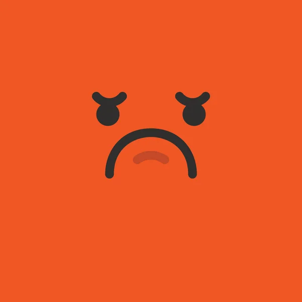 Emoji triste emoticon personaggio sfondo — Foto Stock