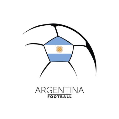 Bayrağı olan Arjantin futbol kulübü logosu