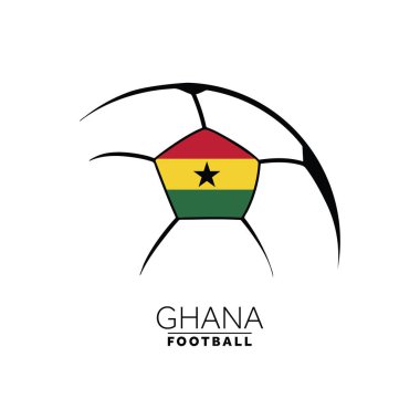 Bayrağı olan ghana futbol kulübü logosu