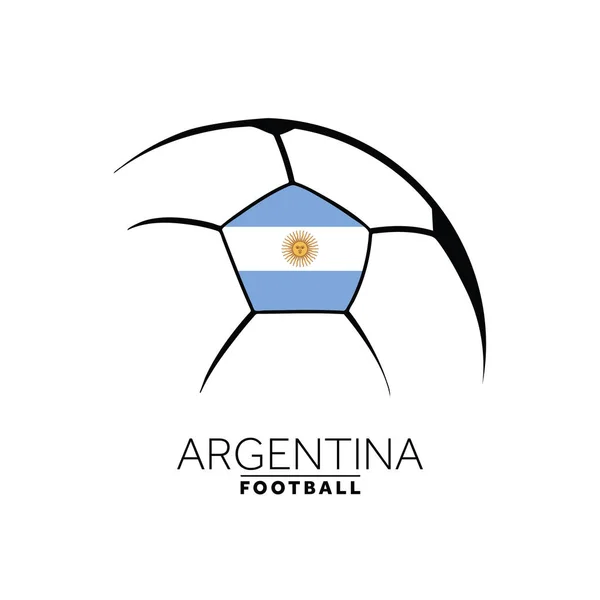 Argentina足球俱乐部带有国旗的标志 — 图库矢量图片