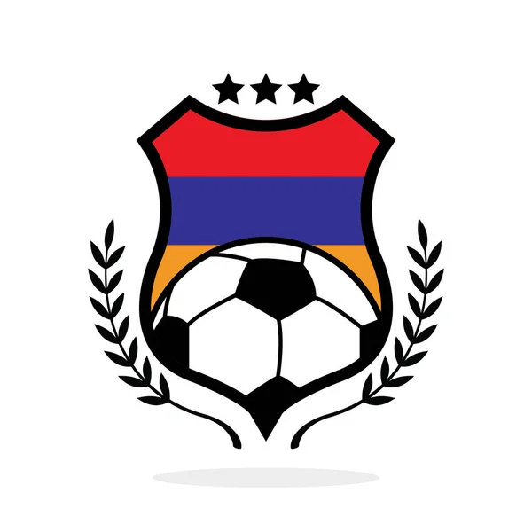 Λογότυπο Της Ποδοσφαιρικής Ομάδας Armenia Σημαία — Διανυσματικό Αρχείο