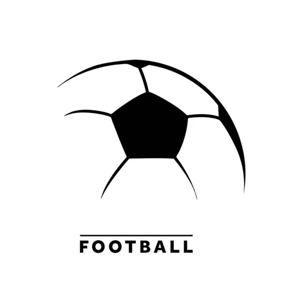 Logotipo Clube Futebol Com Bola Letras — Vetor de Stock