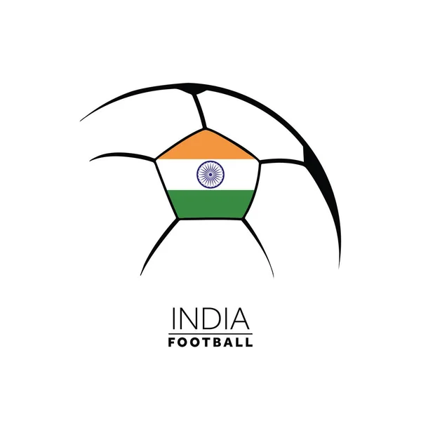 Logo Della Squadra Calcio Indiana Con Bandiera — Vettoriale Stock