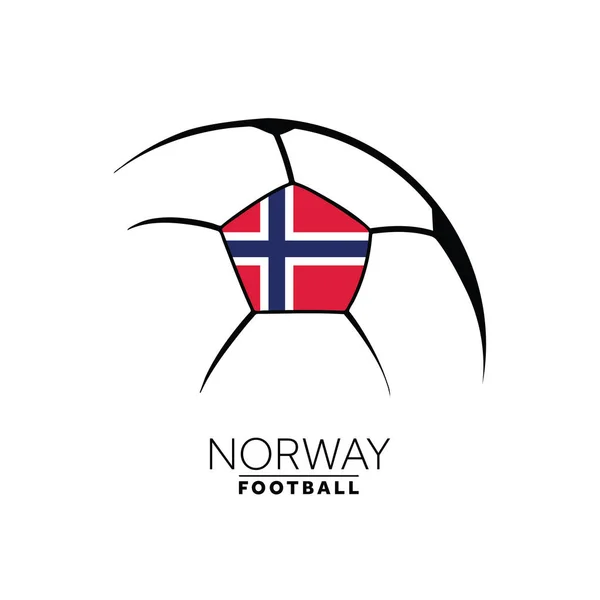 Norway Voetbalclub Logo Met Vlag — Stockvector
