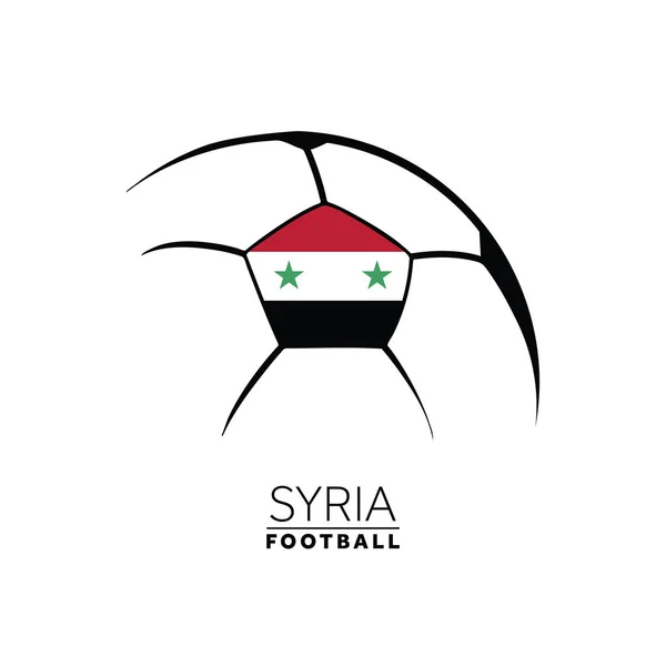 Syria Football Club Logo Mit Fahne — Stockvektor