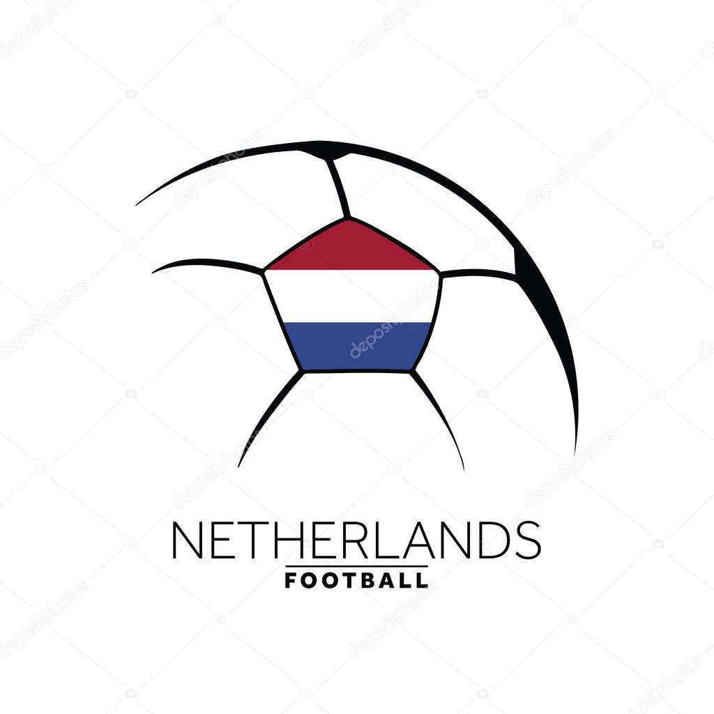 Netherlands football club logo with flag