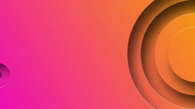Modern soyut çember animasyon arka planı. 3d Hazırlama