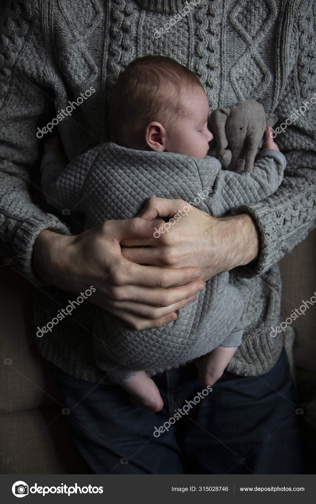 Baby Sleeping On Dads Chest
