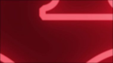 Siyaha kırmızı mesaj geliyor. Seksenlerin stil harfleri. 3d Hazırlama