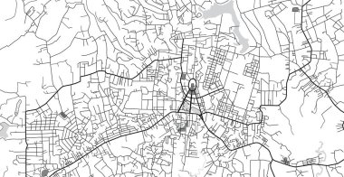 Bao Loc 'un şehir haritası, Vietnam