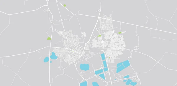 南非Welkom的城市矢量城市地图. — 图库矢量图片