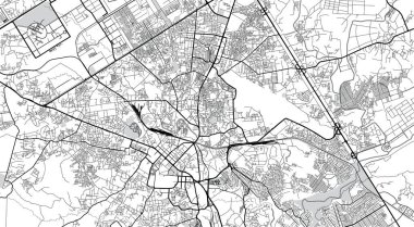 Rawalpindi şehir haritası, Pakistan, Asya.