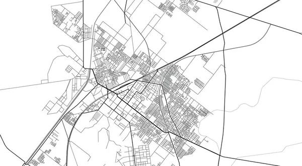 Mapa urbano de Sargodha, Pakistán, Asia. — Archivo Imágenes Vectoriales