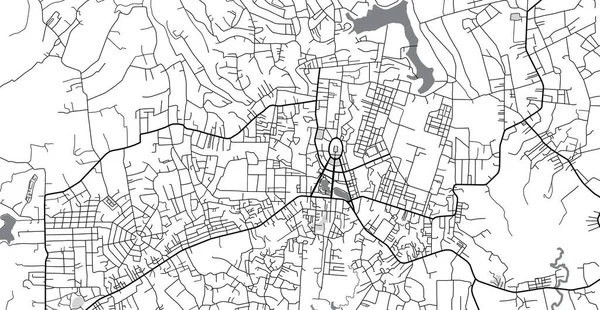 Αστικός διανυσματικός χάρτης της πόλης Baoloc, Πακιστάν, Ασία. — Διανυσματικό Αρχείο
