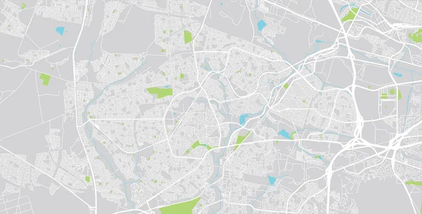 Miejska mapa Soweto, Republika Południowej Afryki. — Wektor stockowy