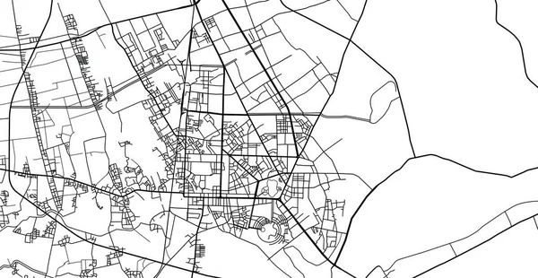 Vetor urbano mapa da cidade de Vinh, Vietnã — Vetor de Stock