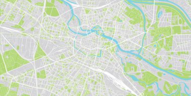 Wroclaw, Polonya şehir haritası