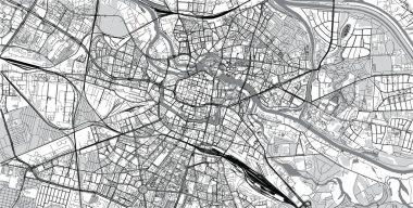 Wroclaw, Polonya şehir haritası