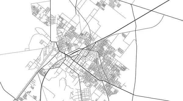 Vecteur urbain carte de ville de Sargodha, Pakistan, Asie — Image vectorielle
