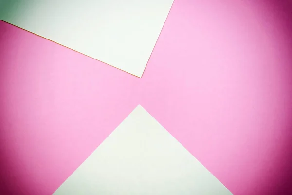 Abstract pastel green and pink pastel color paper geometric flat