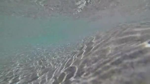 Deniz Dalgaları Altında Kum — Stok video