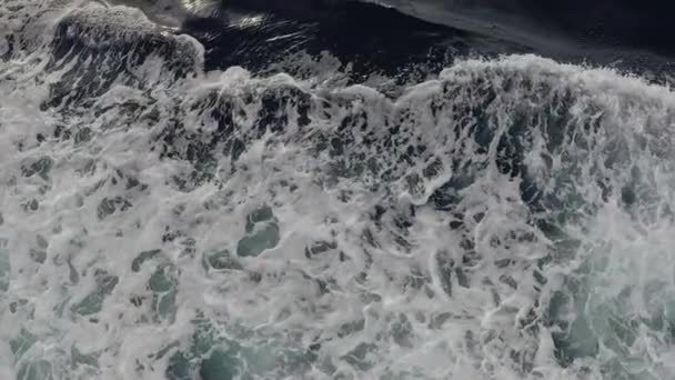 Olas Marinas Agua Filmadas Desde Arriba Ferry — Vídeo de stock