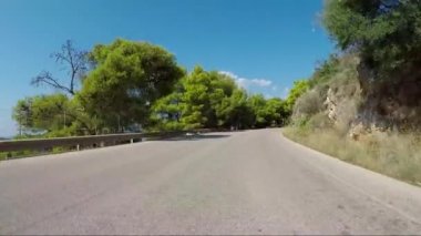 Yol sürüş Adası deniz araba sürmek gün
