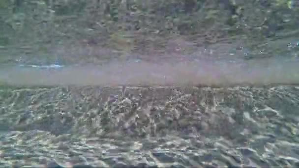 Morze Piasek Pod Fale Wody — Wideo stockowe