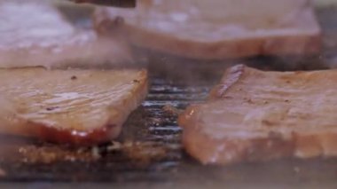 profesyonel ızgara ızgara sığır filetosu füme