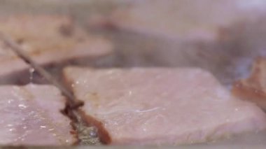 profesyonel ızgara ızgara sığır filetosu füme