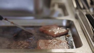 profesyonel ızgara ızgara sığır filetosu füme