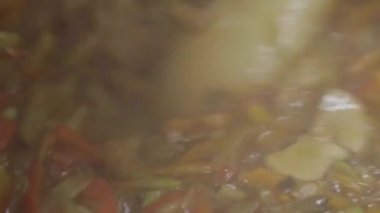 Profesyonel mutfak pişirme sebze