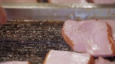 profesyonel ızgara ızgara sığır filetosu füme