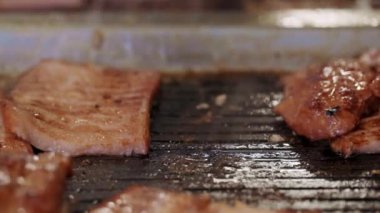 profesyonel ızgara ızgara sığır filetosu füme