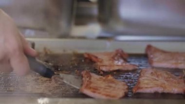 profesyonel ızgara ızgara sığır filetosu füme